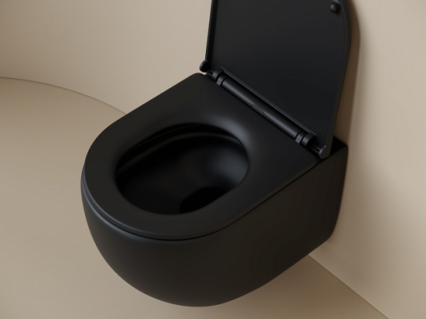 Подвесной унитаз  UP безободковый, смыв торнадо CERAMICANOVA CN4007MB