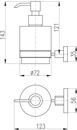 Дозатор RAV Slezak Yukon YUA0303CMAT