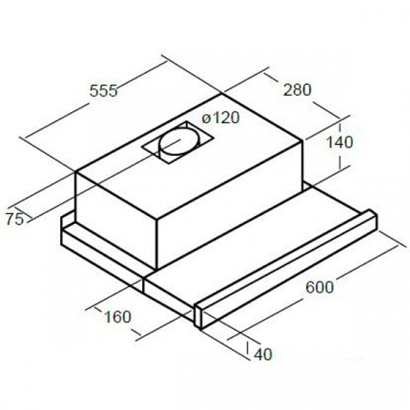 Кухонная вытяжка Cata TF-5260 GBK