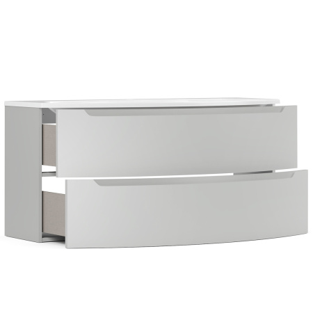 Тумба под умывальник Belux подвесная Ганновер 120-02, Silver