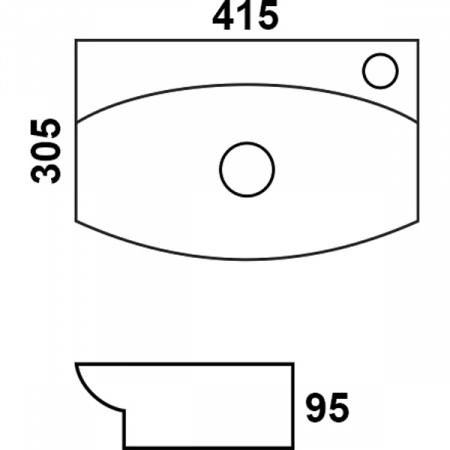 Раковина MELANA MLN-78014