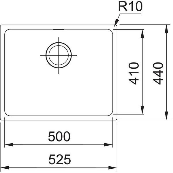 Мойка Franke Sirius SID 110-50, кофе, 125.0443.354