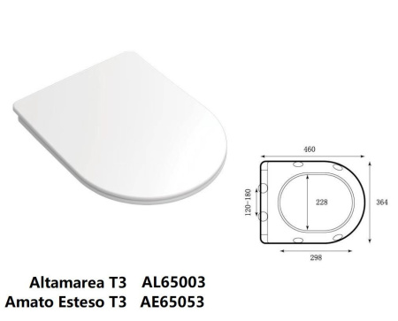 Унитаз Taliente Amato Esteso T3 AE65053 подвесной
