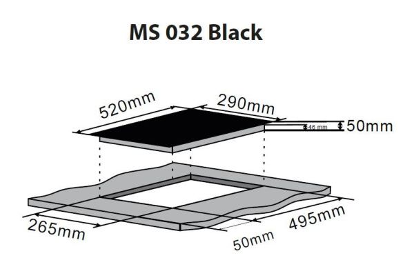 Индукционная варочная панель ZorG Technology MS 032 black