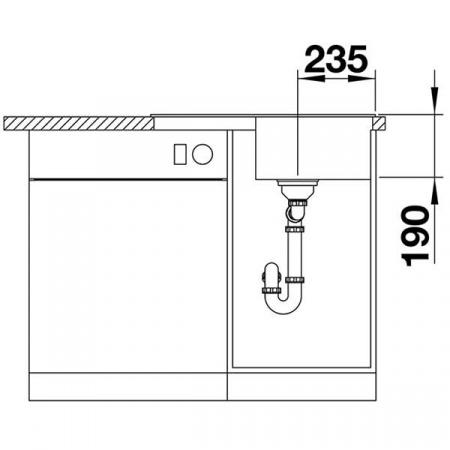 Кухонная мойка Blanco Zia 45 S Compact черный 526009