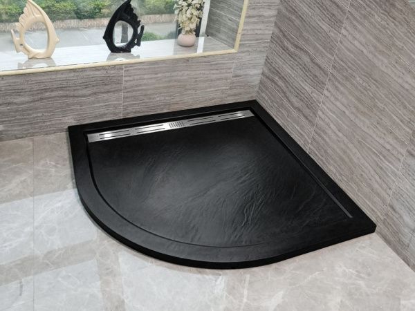 Душевой поддон с сифоном WeltWasser WW TRR 12090 STONE-BL R