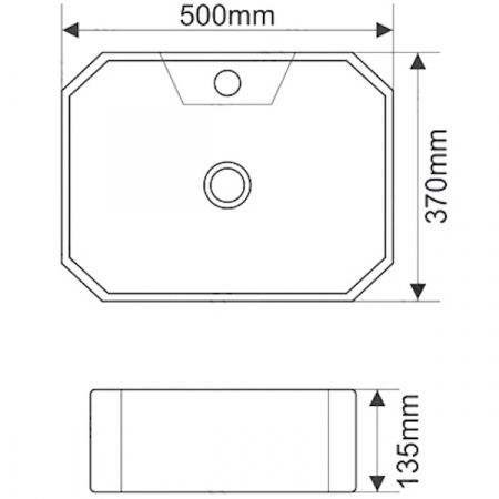 Раковина MELANA MLN-A464