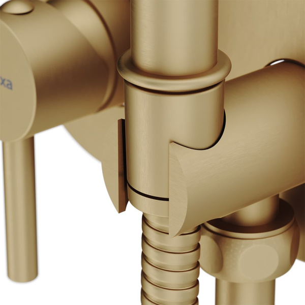 214000000 Option Смеситель Damixa монтируемый в стену, с гигиеническим душем, бронза