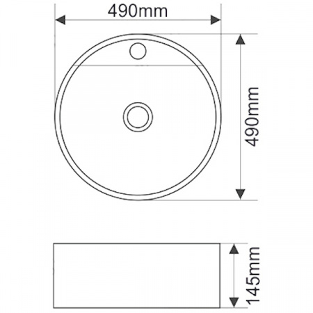 Раковина MELANA MLN-T4039