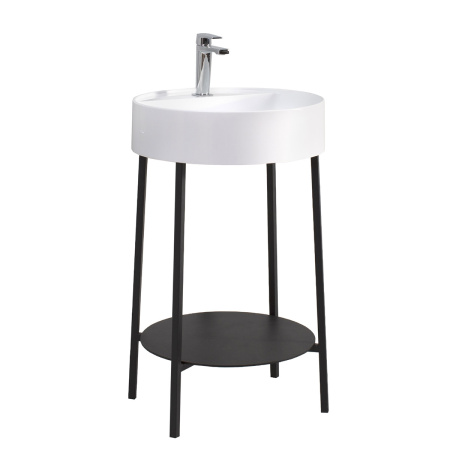 Тумба под умывальник Belux напольная Эвора 53, Черный матовый