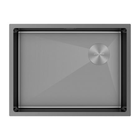 Мойка Paulmark NEXT-SKEW 58 UNI PM885844-GM 440х580х200 мм, нержавеющая сталь, вороненая сталь