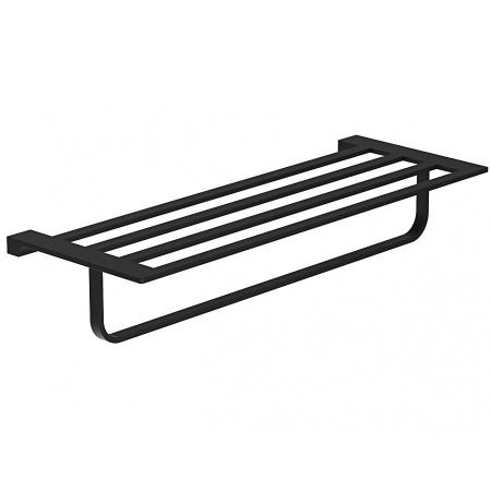 Полотенцедержатель с полкой WONZON & WOGHAND, Черный (WW-9181-BL)