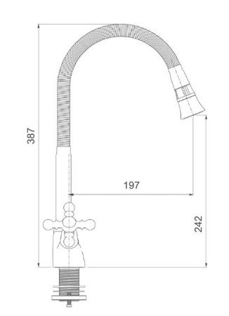 Смеситель для кухни Gappo G89-4 G4089-4 бронза