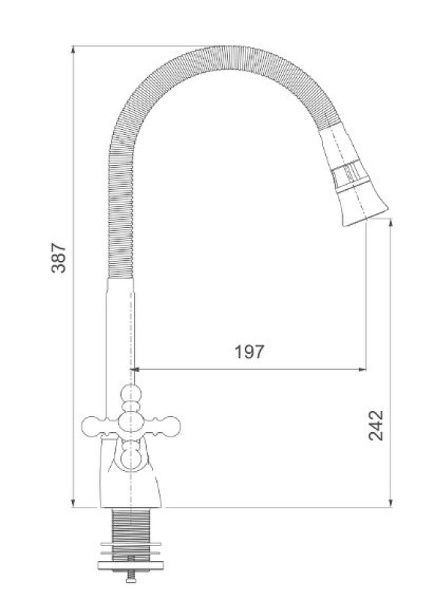 Смеситель для кухни Gappo G89-4 G4089-4 бронза