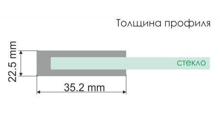 Стеклянная шторка на ванну WasserKRAFT Main 41S02-100 RM