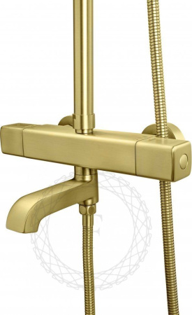 Душевая система FILARETE FL2050 с термостатом (Матовое золото)