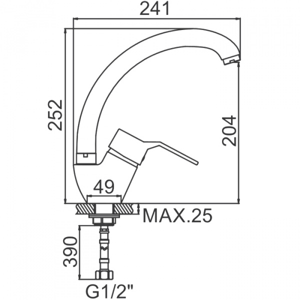 Смеситель для мойки Ledeme H63 L5963