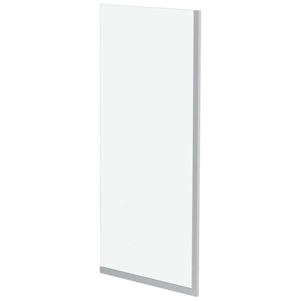 Стеклянная перегородка, шторка на борт ванны Reflexion RX14070CСR-09 140х70см фиксированная, прозрачное закаленное стекло 8мм, хромированный профиль