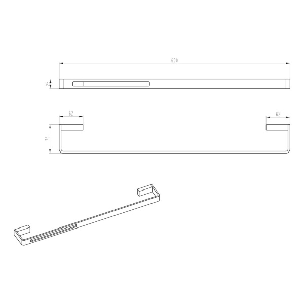 Полотенцедержатель Boheme Q 10942-CR Хром