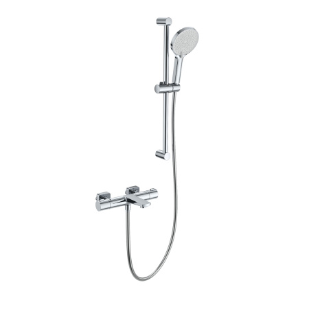 Смеситель для ванны с душевым гарнитуром и термостатом WONZON & WOGHAND, Хром (WW-C2021-A-CR)