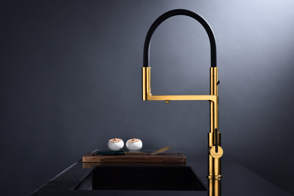 Смеситель для кухни Paulmark TORNADO To213402-BG, брашированное золото