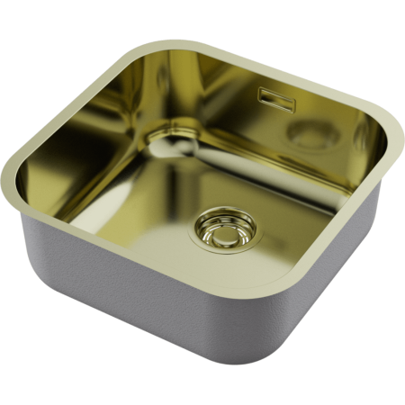 Кухонная мойка Omoikiri Omi 44-U/I-LG нерж. сталь/светлое золото 4993268