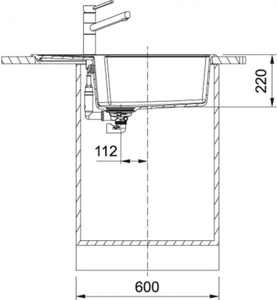 Кухонная мойка Franke Urban UBG 611-78L Серый 114.0595.302