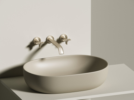 Умывальник чаша накладная овальная Ceramicanova Element 600*415*135мм, Капучино матовый, CN6047MC