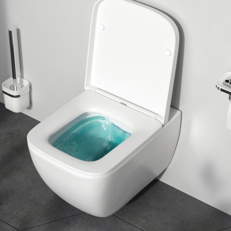 IS100238.901701 Инсталляция MasterFit с клавишей S черн мат с подвесным унитазом  Gem FlashClean с сиденьем м