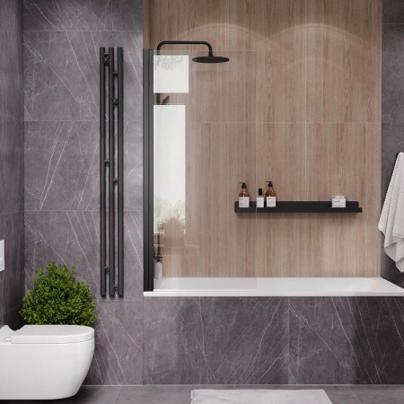 Ограждение на ванну Reflexion RX15070CBL-23 150х70см Slider, прозрачное закаленное стекло 5мм