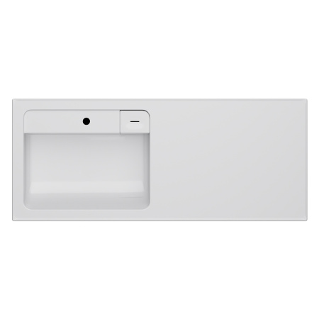 M85AWPL1201WG X-Joy, Раковина над стиральной машиной AM.PM, литьевой мрамор, левая, 120 см, белый глянец