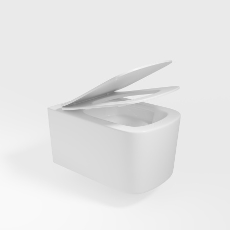 Унитаз подвесной Vincea Tornado Ultra VT1-32T, цвет белый, ультратонкое сиденье soft-close