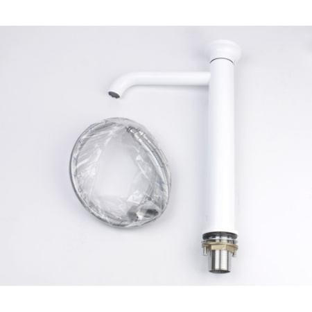 Смеситель для раковины Bronze de Luxe 9008W-G, белый/зеленый