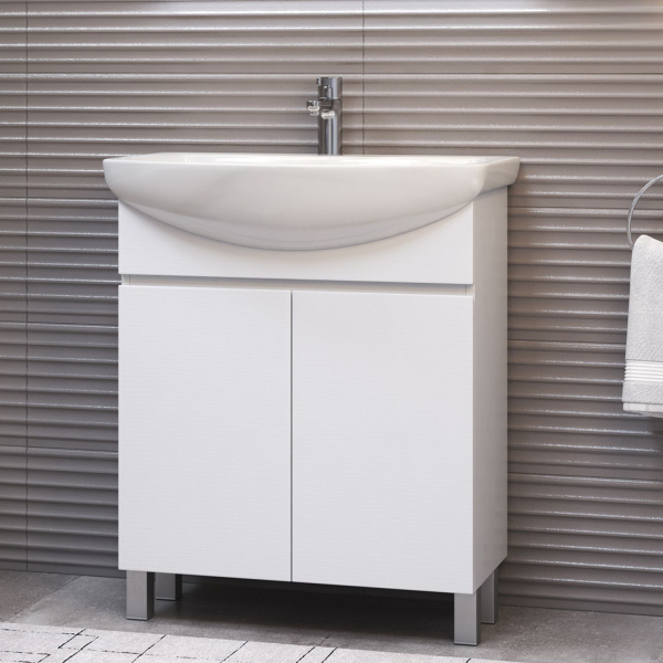 Тумба под раковину напольная VIGO Wing tn.WIN.BAL.70.2D белый, 70 см