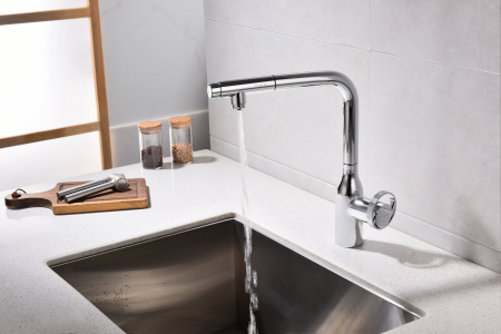 Смеситель для кухни Paulmark URBAN Ur213104-CR, хром