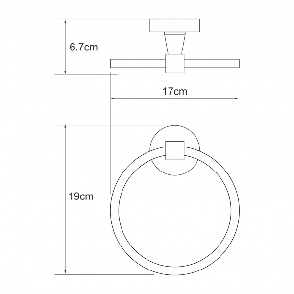 Держатель полотенец WasserKRAFT Isen K-4060