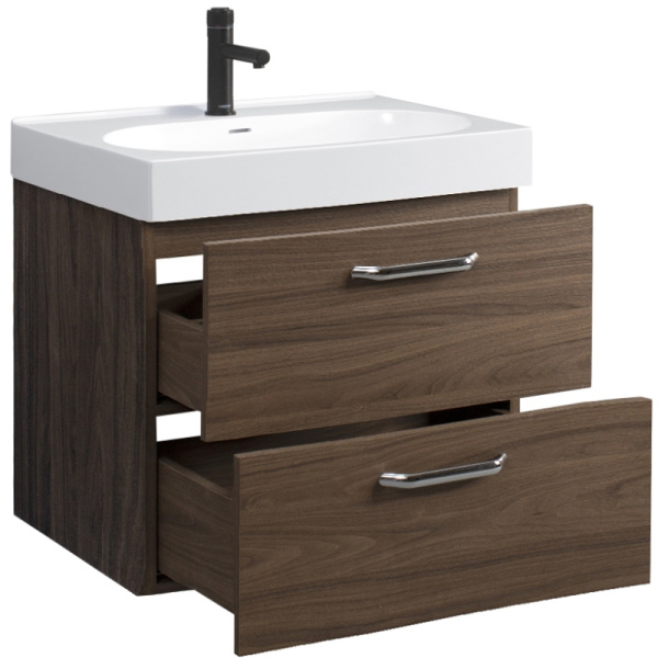 Тумба под умывальник Belux Стокгольм НП 80-02 Орех Карини натуральный