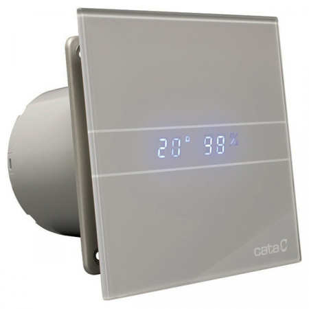 Вентилятор Cata E-100 GSTH (GLASS SILVER TIMER HYGRO)