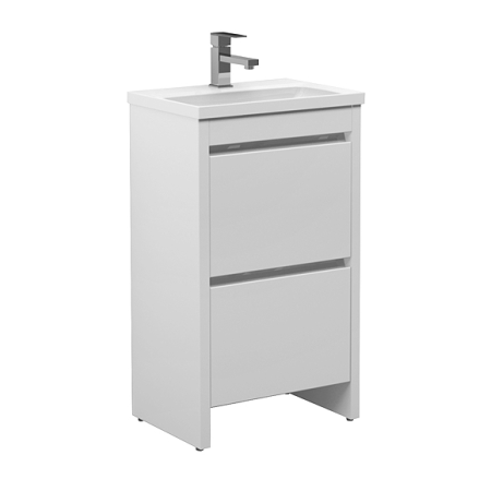 Тумба под умывальник Belux Мадрид 50-02 напольная, Белый глянцевый