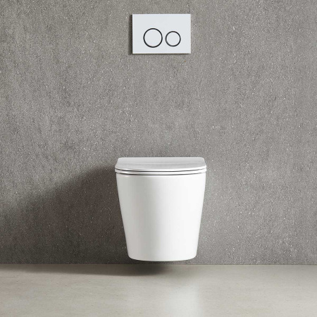 Унитаз подвесной Vincea Tornado Piatti VT1-11T безободковы, цвет белый, ультратонкое soft-close сиденье