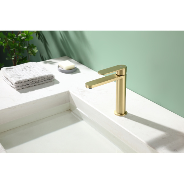 Смеситель для раковины Raglo R10.10.03, золотой сатин