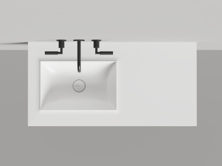 Раковина столешница Salini ONDA EDGE SQUARE, белый, 14022061MN