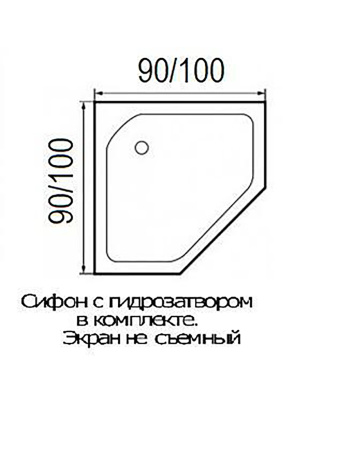 Душевой поддон Wemor WEMOR 100/14 P