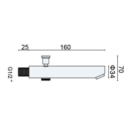 Излив с подключением ручного душа RGW SP-143 21140943-01