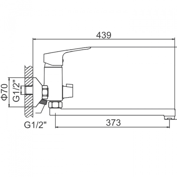 Смеситель для ванны Ledeme H49 L2249