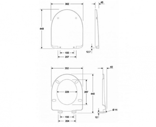 Сиденье с крышкой Kolo Nova Pro M30112000 soft-close дюропласт