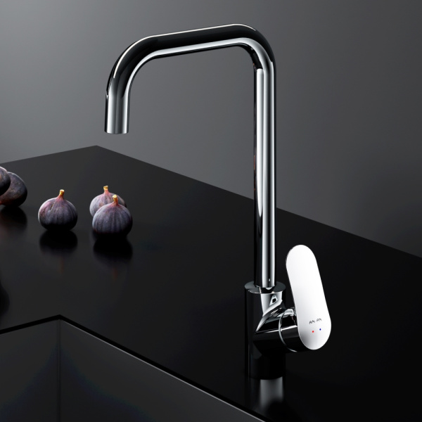 F8006000 Like, Смеситель для кухни AM.PM G-образный излив, хром