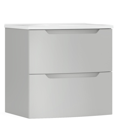 Тумба под умывальник Belux подвесная Ганновер 60-02, Silver