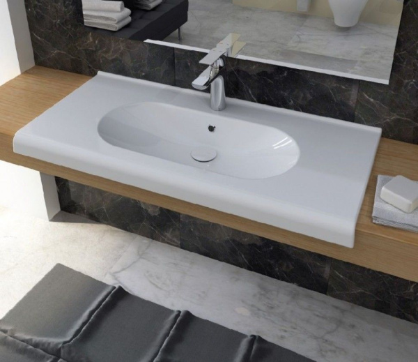 Раковина ISVEA Sentimenti накладная 1000*450*170 цвет белый 10SM50100SV