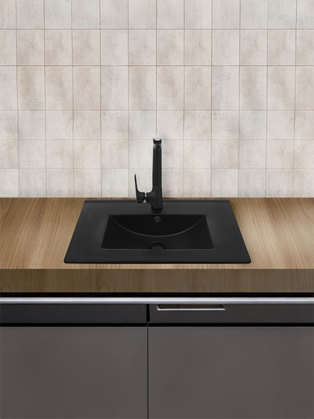 Раковина врезная WeltWasser WW SK DEILBACH 7517-60 MT-BL